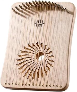 17 String Lyre Harp Portable Musical Instrument, Professional Fingerplay Design with Spare String, Compact Handheld Harp for Relaxation Meditation Practice and Acoustic Performance Use