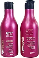 Kit Shampoo e Cond Hidratação para Cabelos Com Química e Progressiva Alisamento Relaxamento WF 600ml