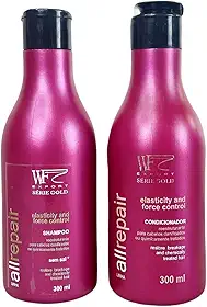 Kit Shampoo e Cond Hidratação para Cabelos Com Química e Progressiva Alisamento Relaxamento WF 600ml