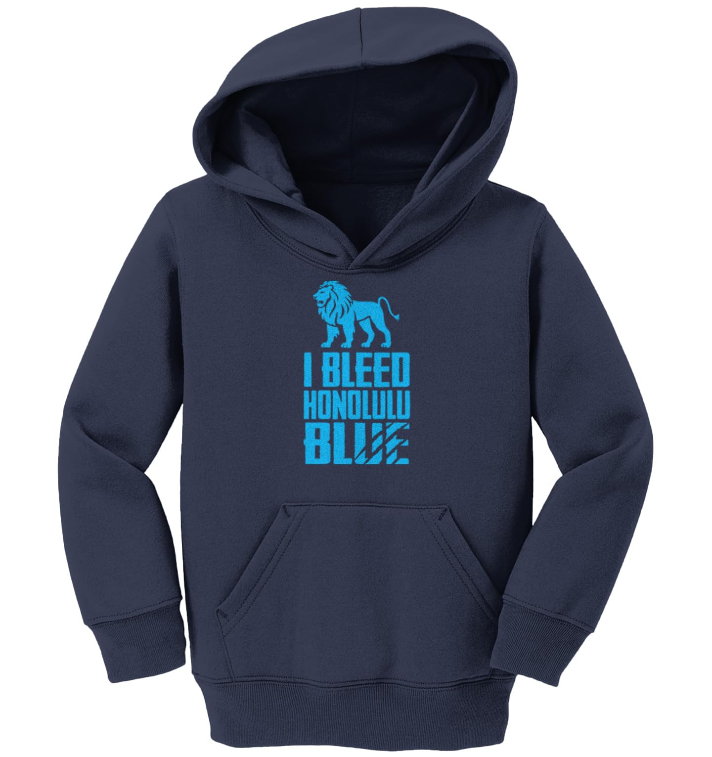 Haase Unlimited I Bleed Honolulu Blue - Sports Detroit Toddler/Youth Fleece Hoodie