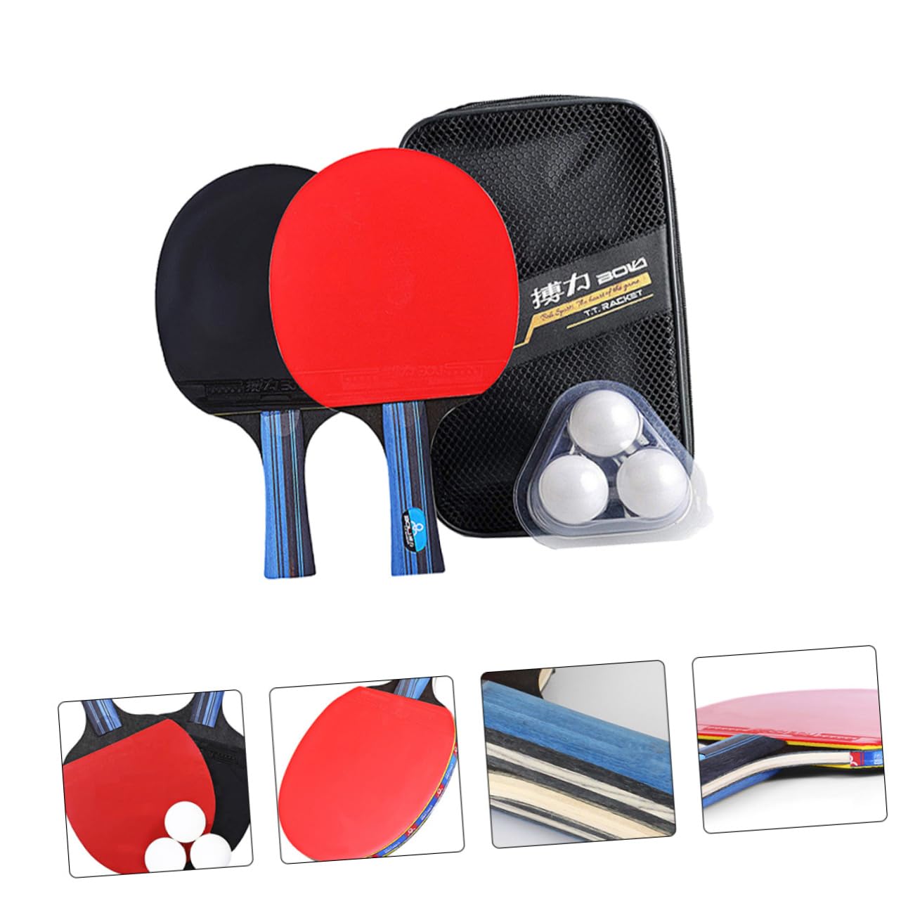 HANABASS Pingpong Paddles Table Tennis Racket 1 Set Ma Long Pong Paddle High-Grade Material Fast Swing