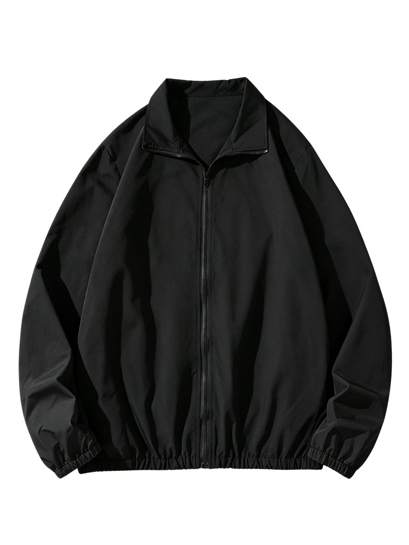 SOLY HUX Men's Varsity Jacket Zipper Color Block Windbreaker Jackets Coats