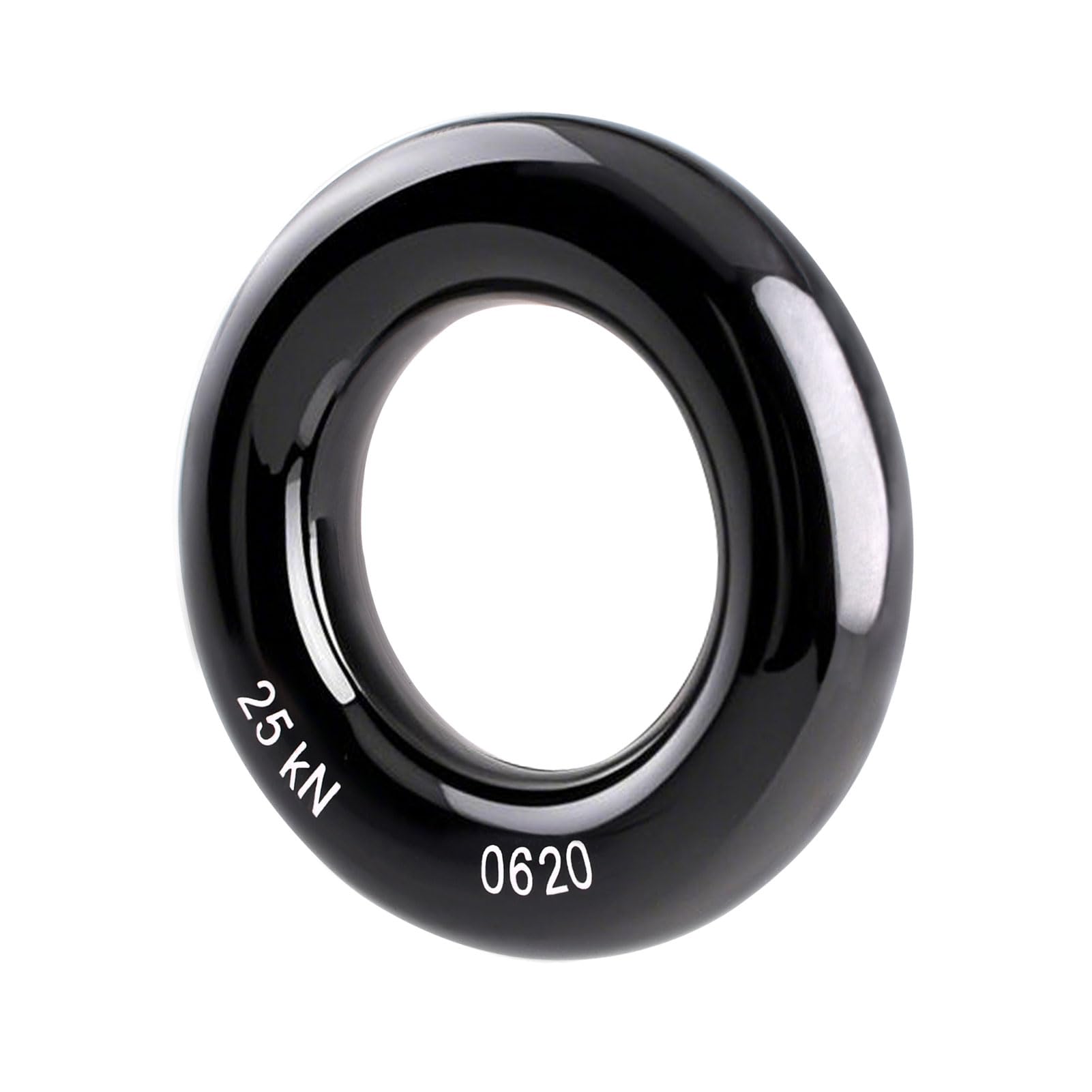 Azarxis Rappel Cup Ring 25kN Tension O-Ring Rope Connector (Black) โ image 1