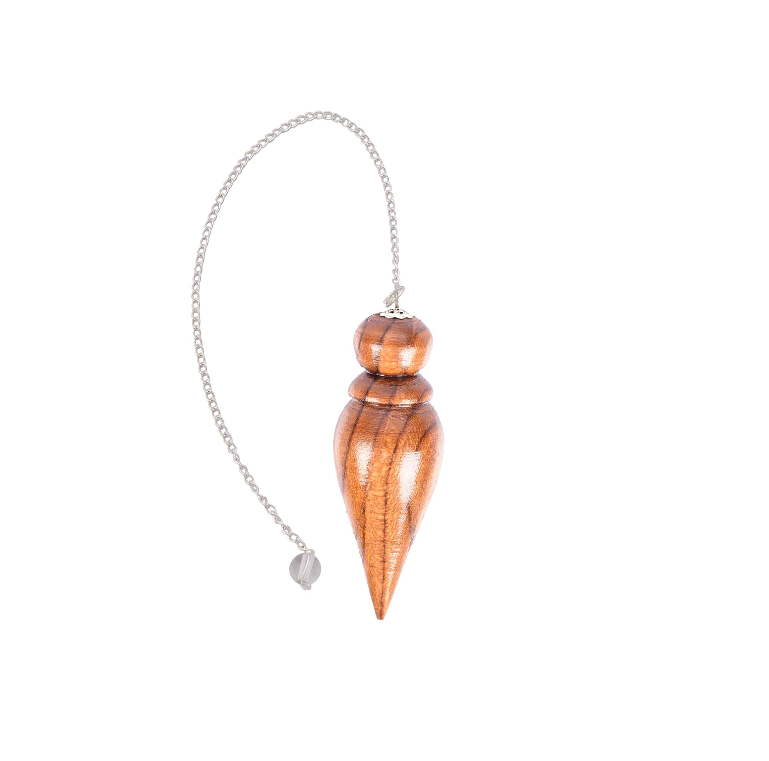 Reiki Healing Chakra Wooden Dowser Pendulum Design #9