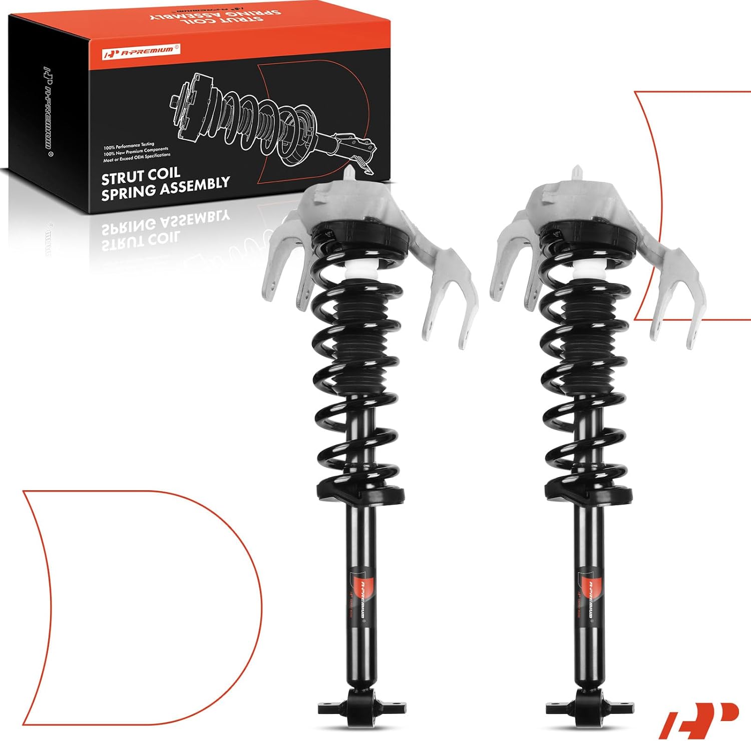 A-Premium Front Complete Strut & Coil Spring Assembly Compatible with Cadillac CTS Base 2003 2004 2005 2006 2007, FE1 Suspension, 2-PC Set