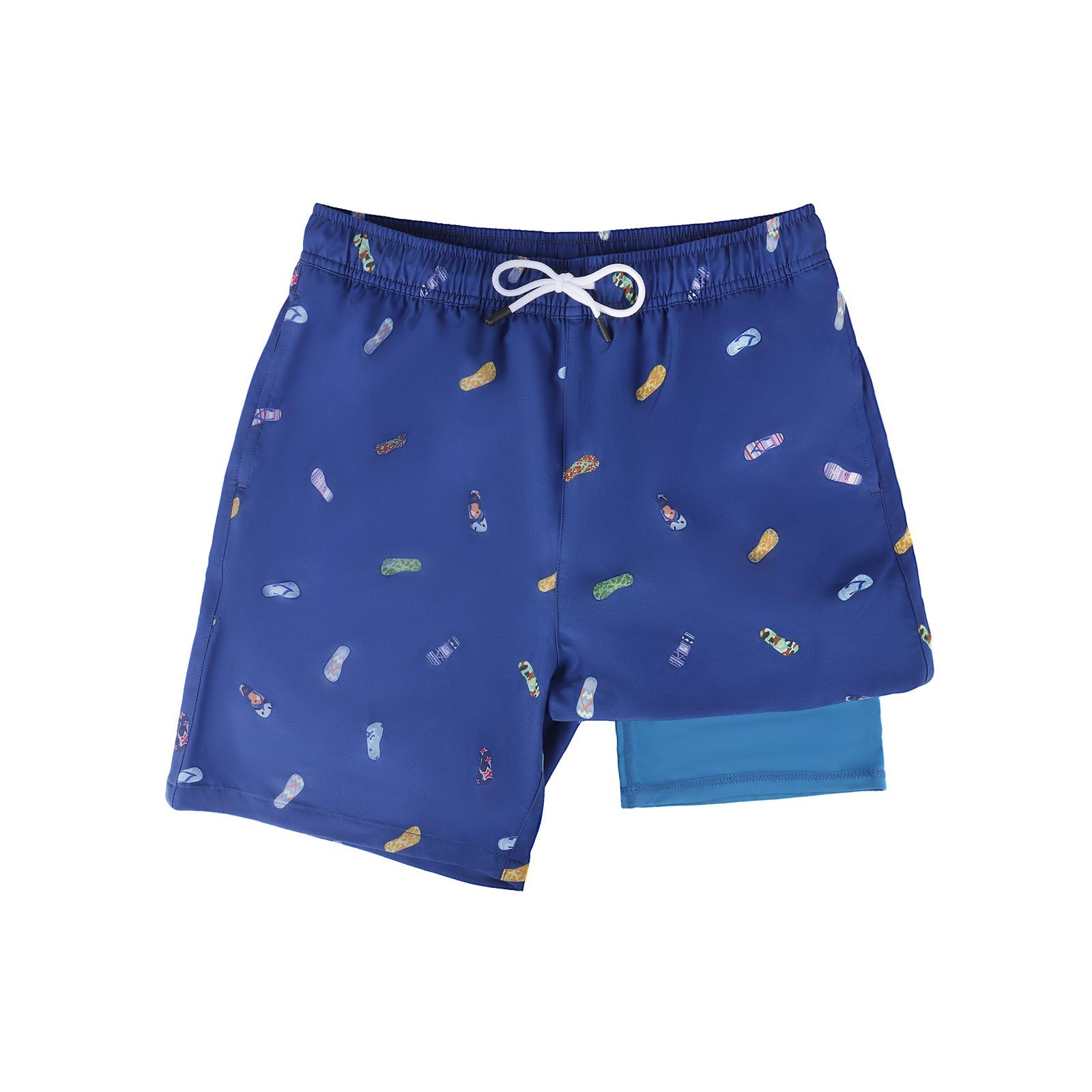 Leeboom Badehose Jungen Badeshorts Kinder 2-in-1 Badeshorts Jungen | mit Kompression und Verstellbarem Tunnelzug - Badehosen für Jungen 5-14 Jare