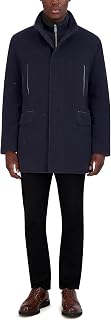 Cole Haan mens Full Zip Wool Plush Car Coat