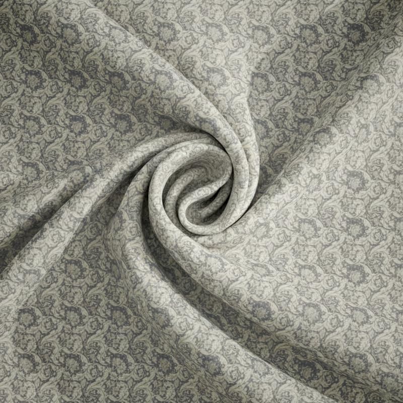 Image of Utopia Bedding Poly Cotton Floral Double Size Bedsheet Set with Bedsheet & 2 Pillow Covers, Ultra Soft Cotton(Grey) 228x245 CM
