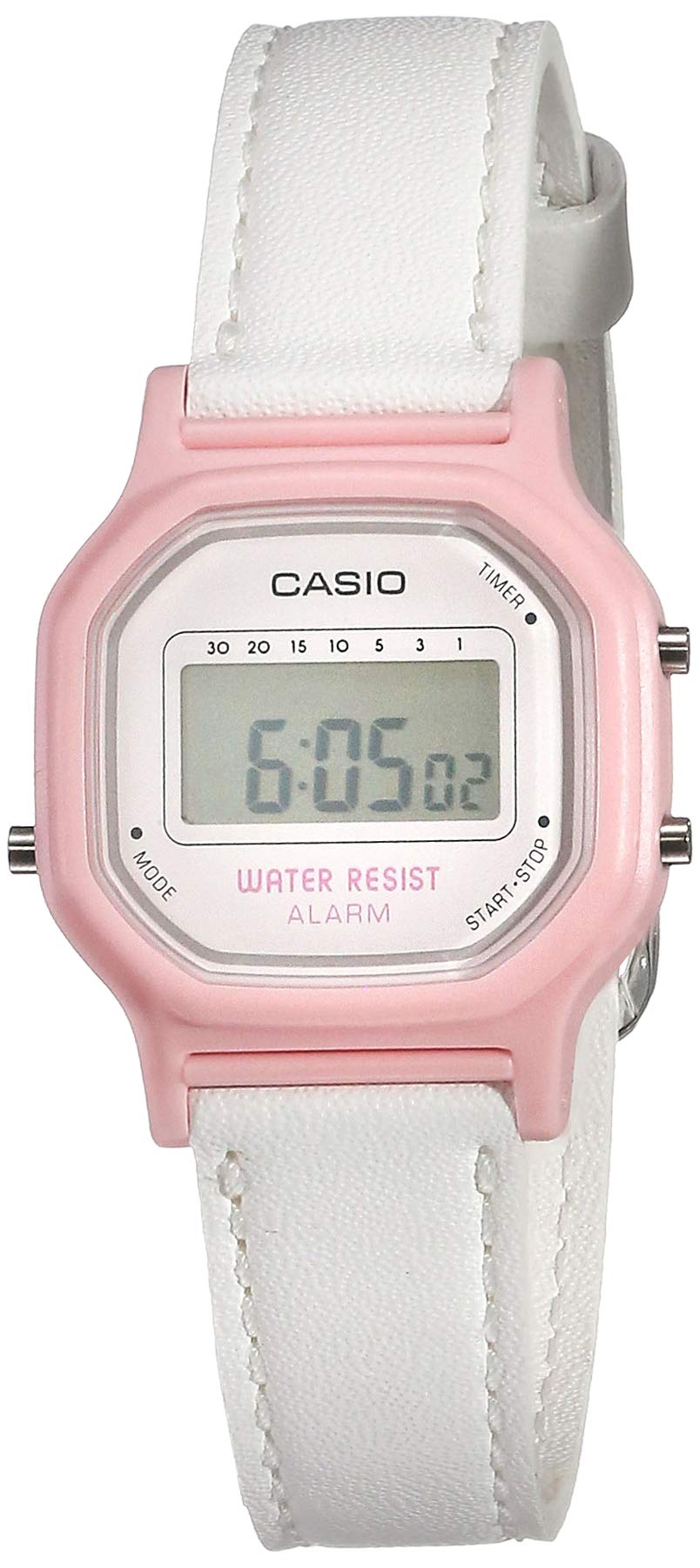 Casio LA-11WL-4ACF Reloj Digital Casual para Mujer, color Rosa/Blanco