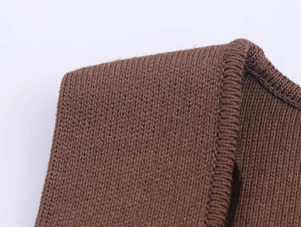 Women Solid Color O-Neck Sleeveless Knitted Patchwork Dress Pleated Splicing Party Casual Long Dress