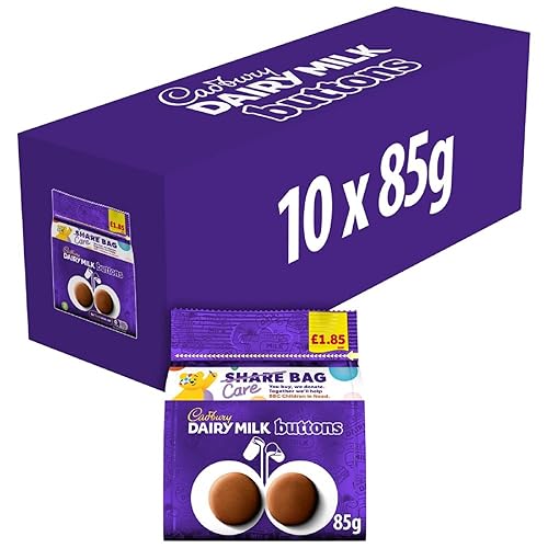 Miniatura 3 de Cadbury Bolsa de botones de chocolate gigante de leche láctea, 3.00 oz, perfecta para compartir con amigos y familiares, paquete de 10