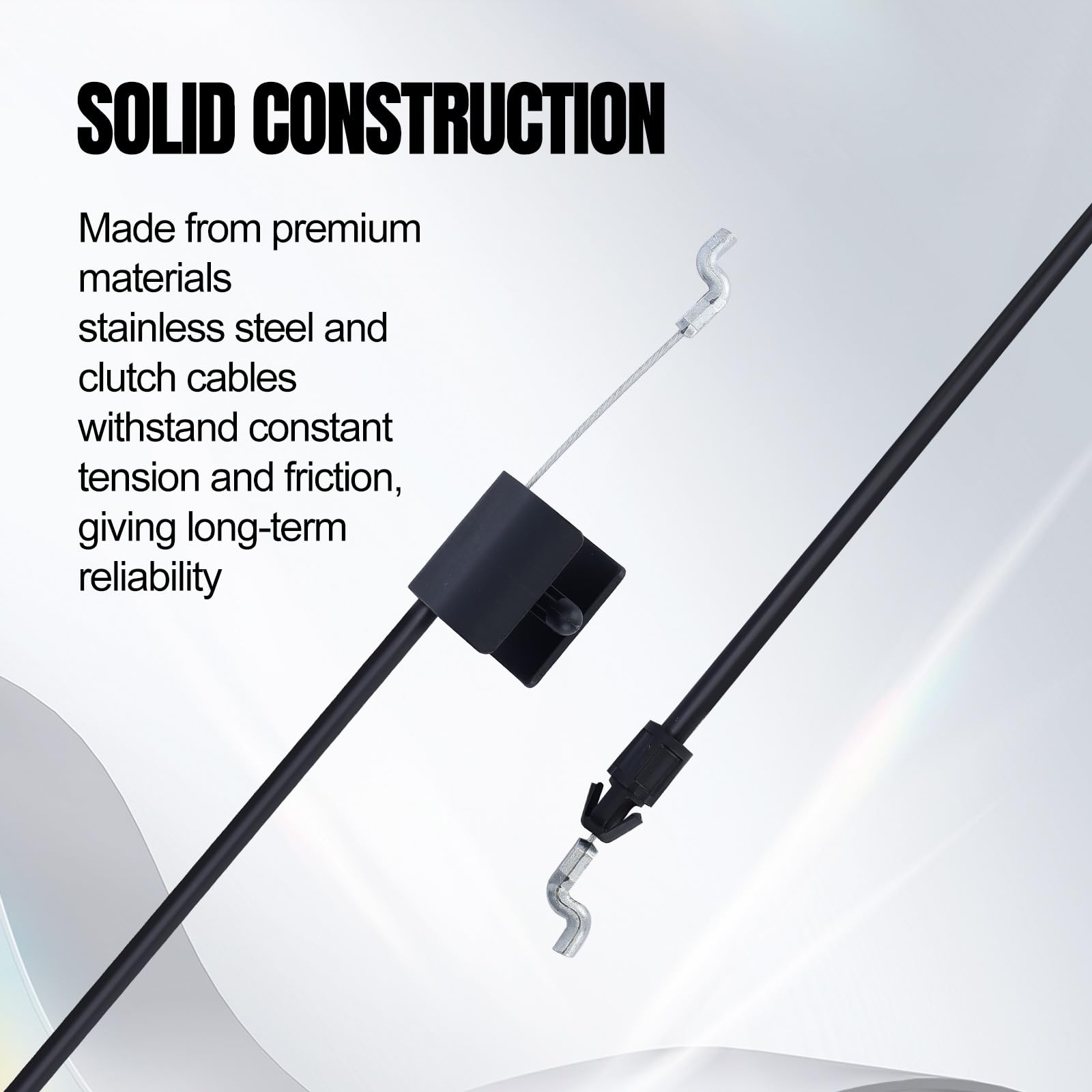 158152 582991501 - Cable de control de zona para Poulan Pro Sears Craftsman Weed Eater Walk-Behind Lawn Mower Crafstman Poulan Pro - Cable del acelerador para cortacésped Modelo 917