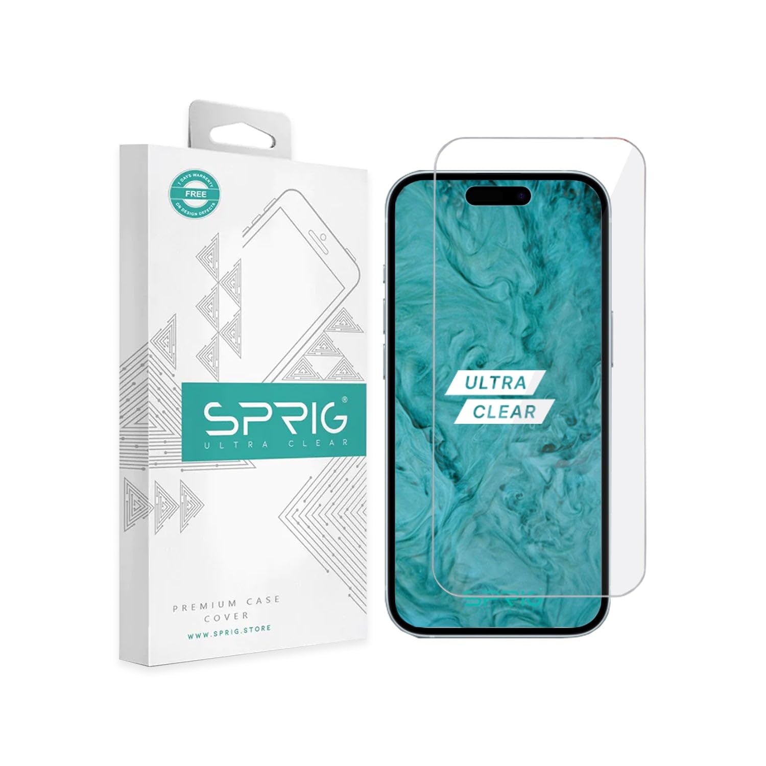 SPRIG Clear Tempered Glass Screen Guard iPhone 15 Plus (B0CJ4R2ZJ3) Amazon Price History, Amazon Price Tracker