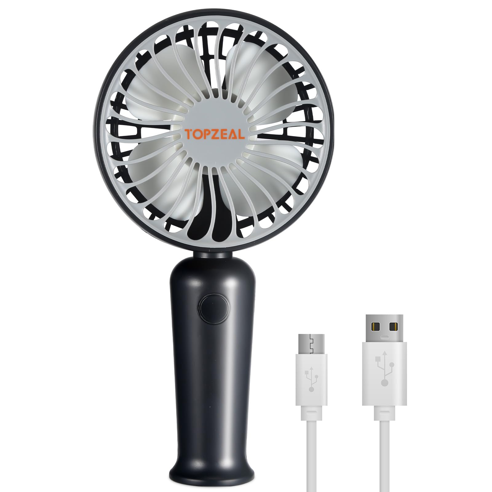 Topzeal Mini Portable Fan, 1200mAh Battery Rechargeable Fan, Small Size Table Fan High Speed, USB Charging Hand Fan for Women Men Kids, Personal Handheld Cooling Fan for Kitchen Office School (Black) (B0CWGNM88C) Amazon Price History, Amazon Price Tracker