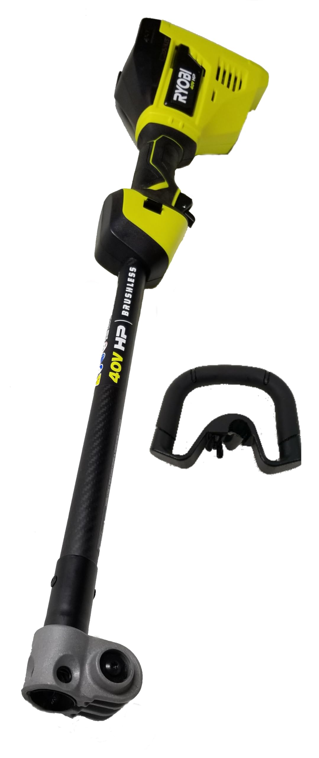 RYOBICarbon Fiber Brushless Expand-It 40-Volt Lithium-Ion Cordless Attachment Capable Trimmer Power Head- 2024 Model (Battery and Charger NOT Included)