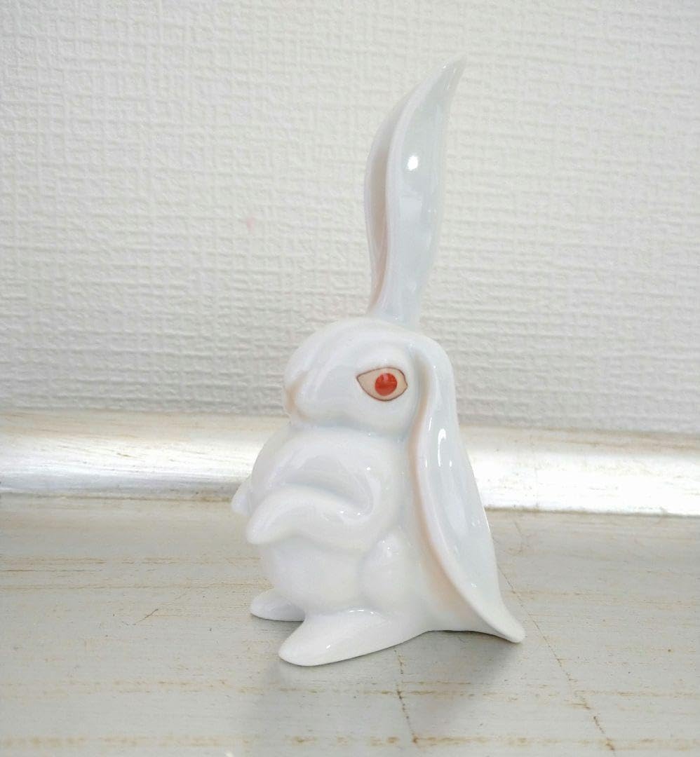 Amazon.co.jp: HEREND ヘレンド 片耳立てうさぎ フィギュリン