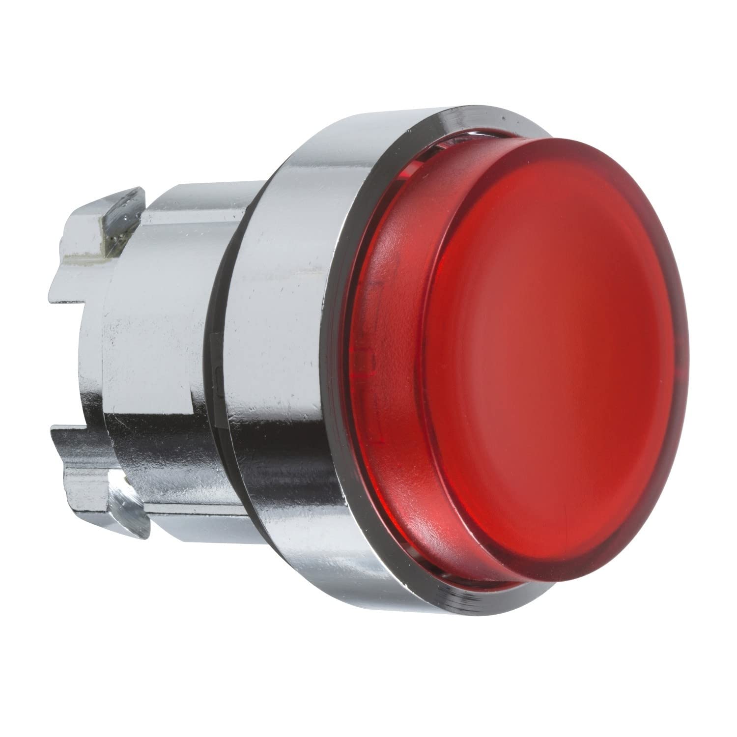 Cabeza pulsador luminoso saliente LED rojo para indicar estados de parada