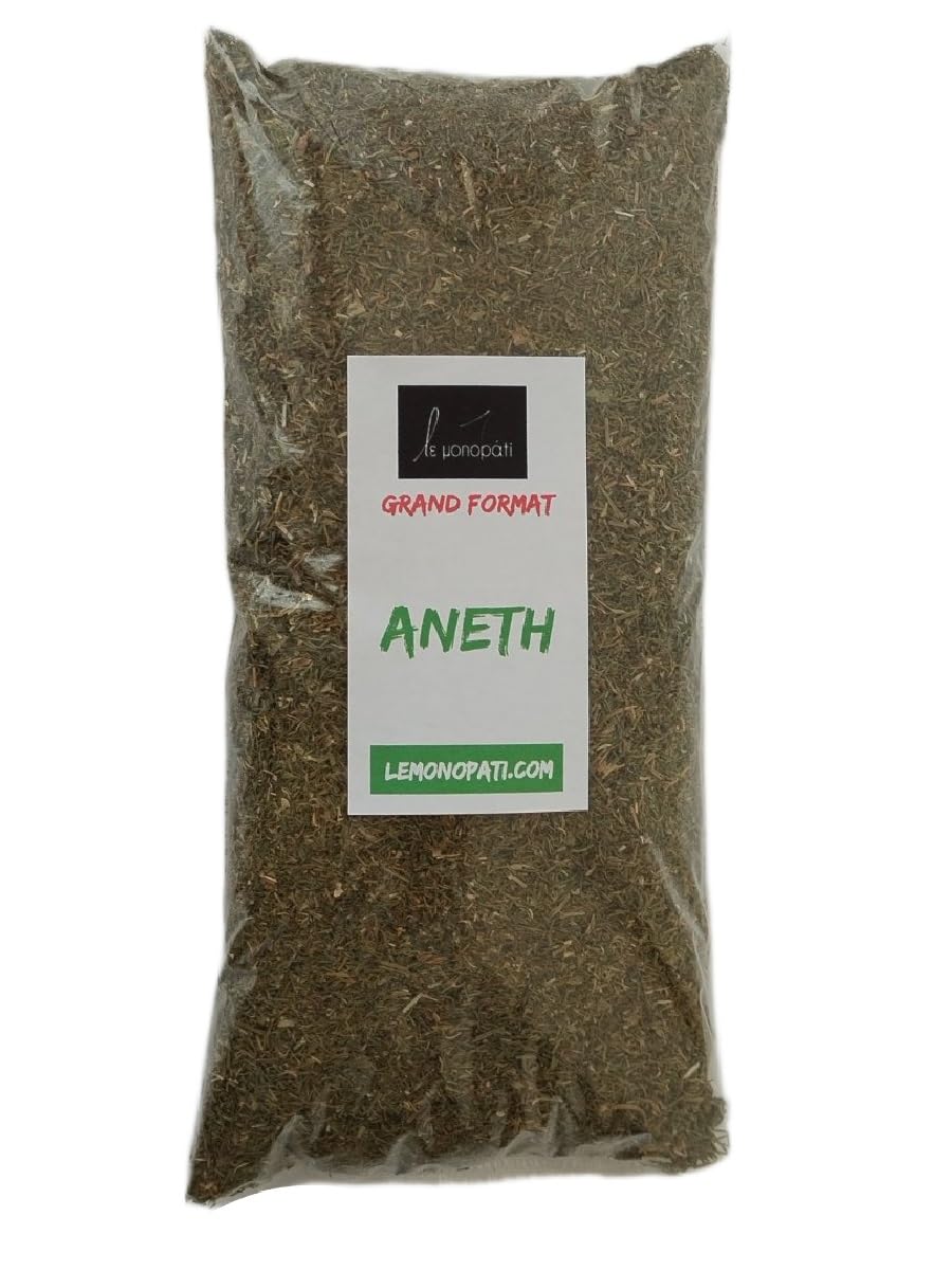 Aneth Séché 400g (4x100g) Grand Format | Le Monopati | Herbe Aromatique 100% Naturelle, Saveur Fraîche & Intense pour Cuisine Méditerranéenne et Poissons