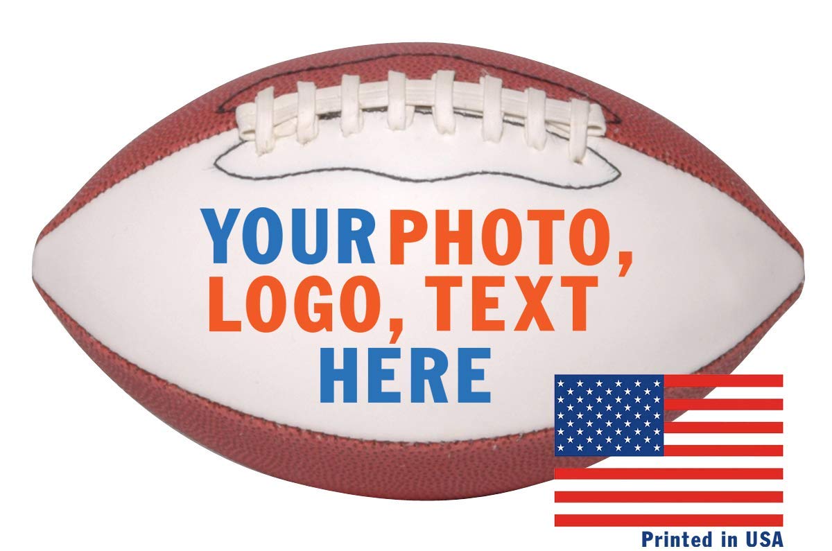 Ballstars Personalized Custom Mid-Size 9 Inch Football Trophy for Coach, Dad, Any Football Fan