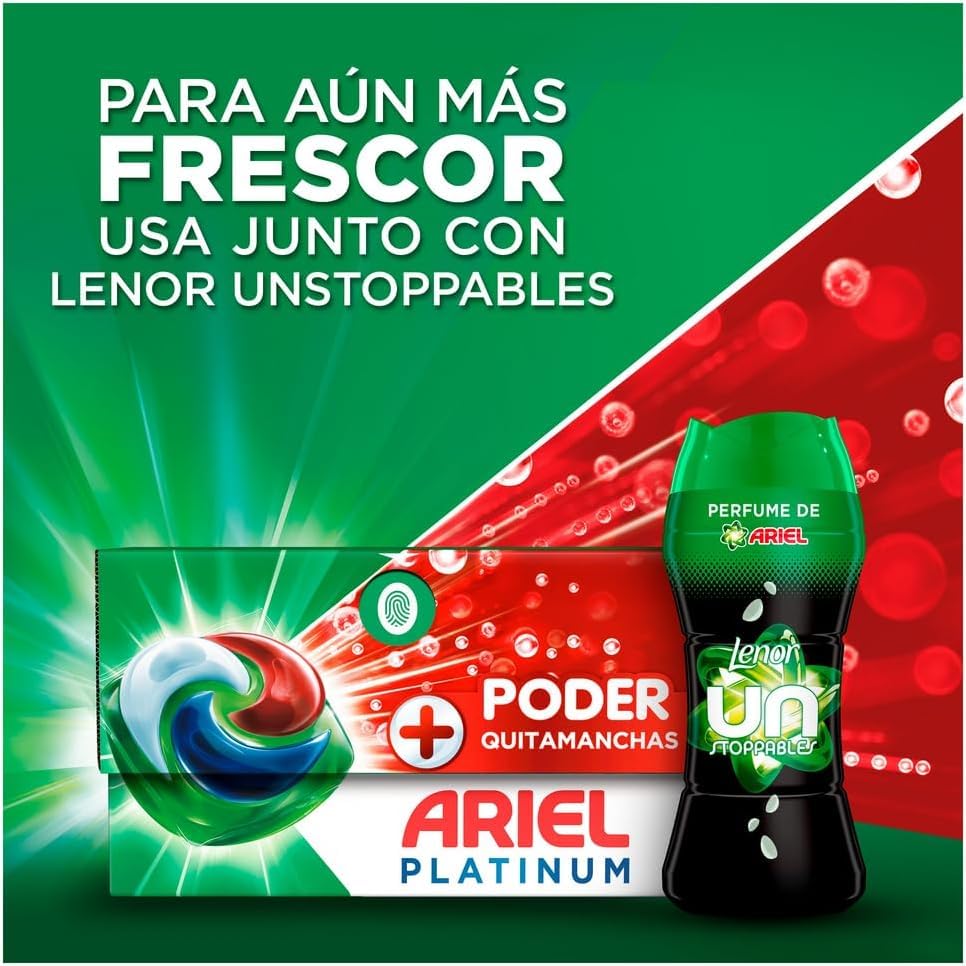 Miniatura 7 de Ariel PODs Platinum, Detergente Líquido En Cápsulas + Poder Quitamanchas Cápsulas, 44 Lavados