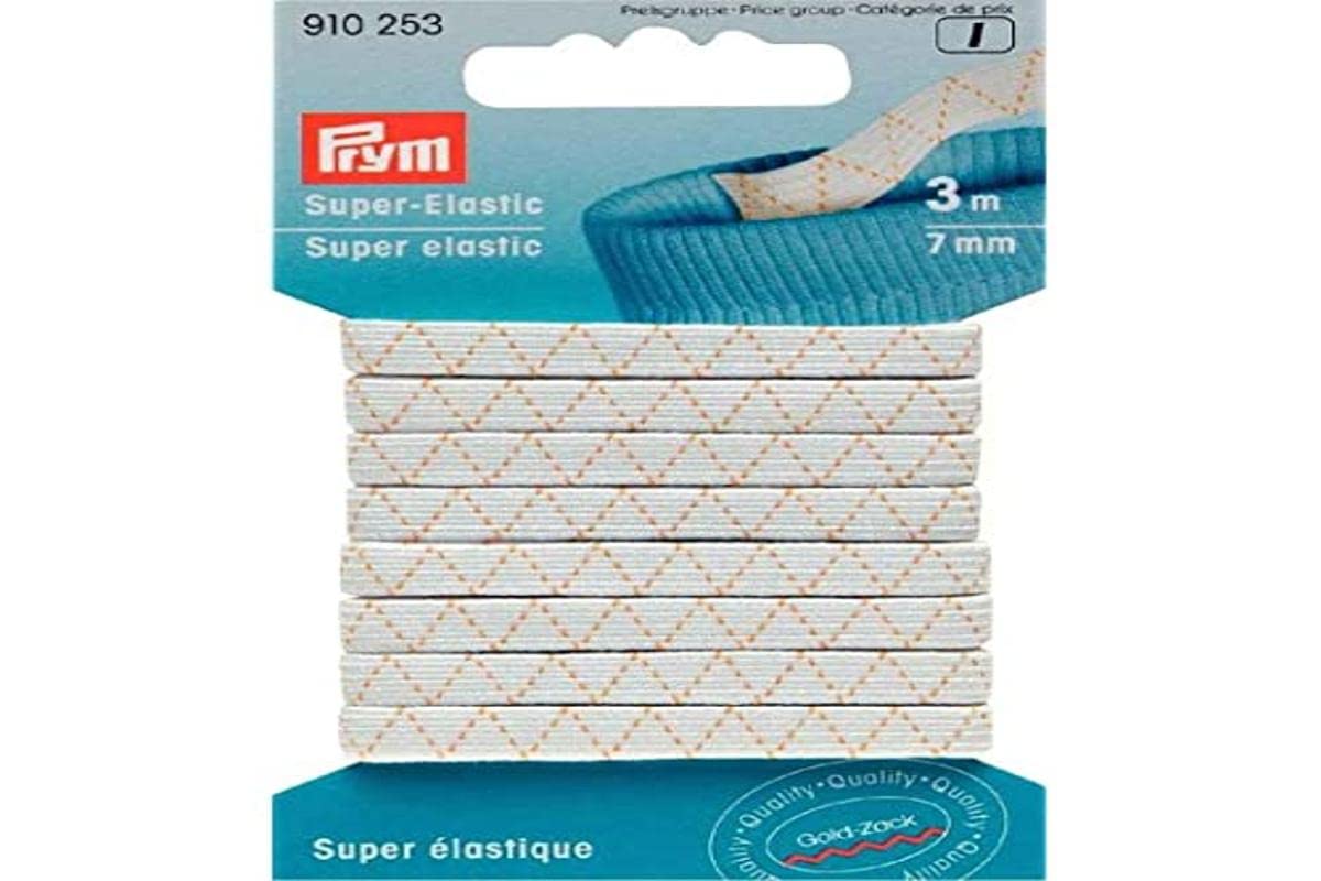 Prym White Super Supple Highly Elastic Tape