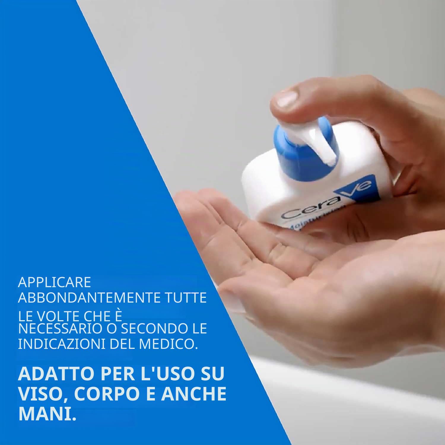 CeraVe Lozione idratante, viso e corpo, per pelli secche e molto secche, 236 ml