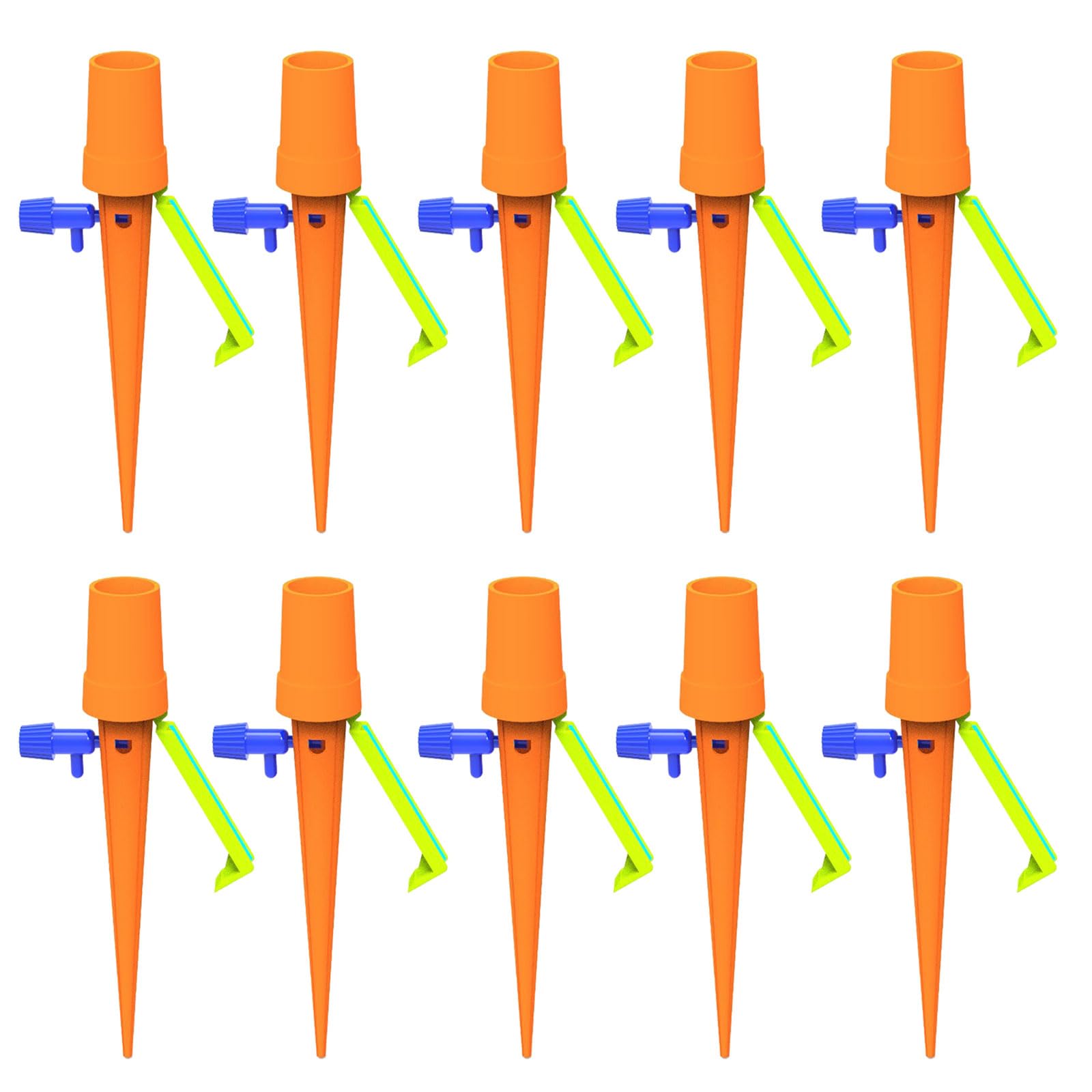 YROHGKPN 10Pcs Adjustable Drips Irrigation Spikes for Potted Plant Flows Control Valves Water Saving Gardening Tool Selfwatering Spikes