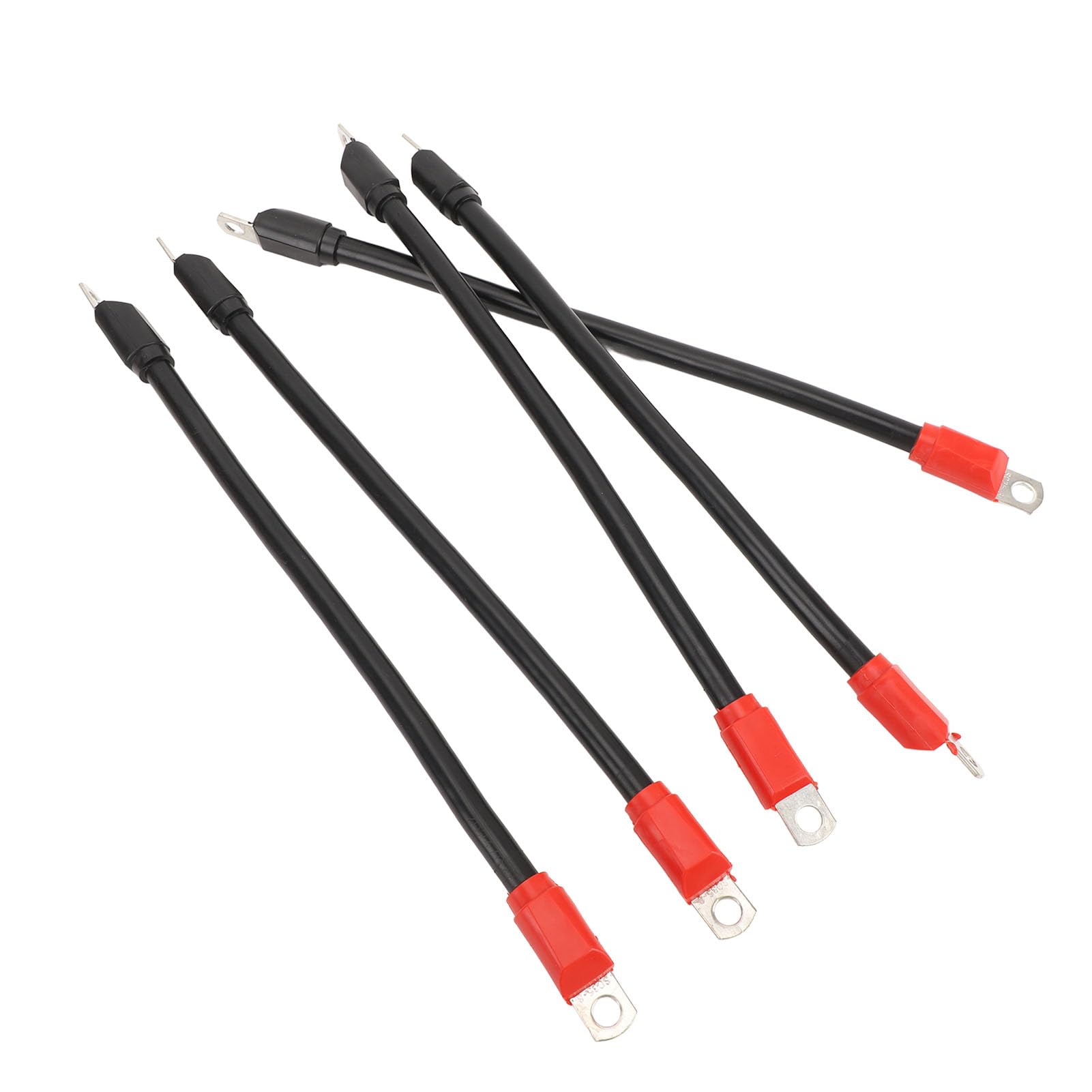 5 Pcs Cart Battery Cable 4 Gauge Pure Copper Wire Kit with Wire Lugs for DC AC 36V 48V Carts