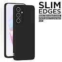 Pikkme Samsung Galaxy A35 5G Back Cover Camera Protection Shockproof Soft Matte Silicone Back Case for Samsung Galaxy A35 5G (Black) gallery image