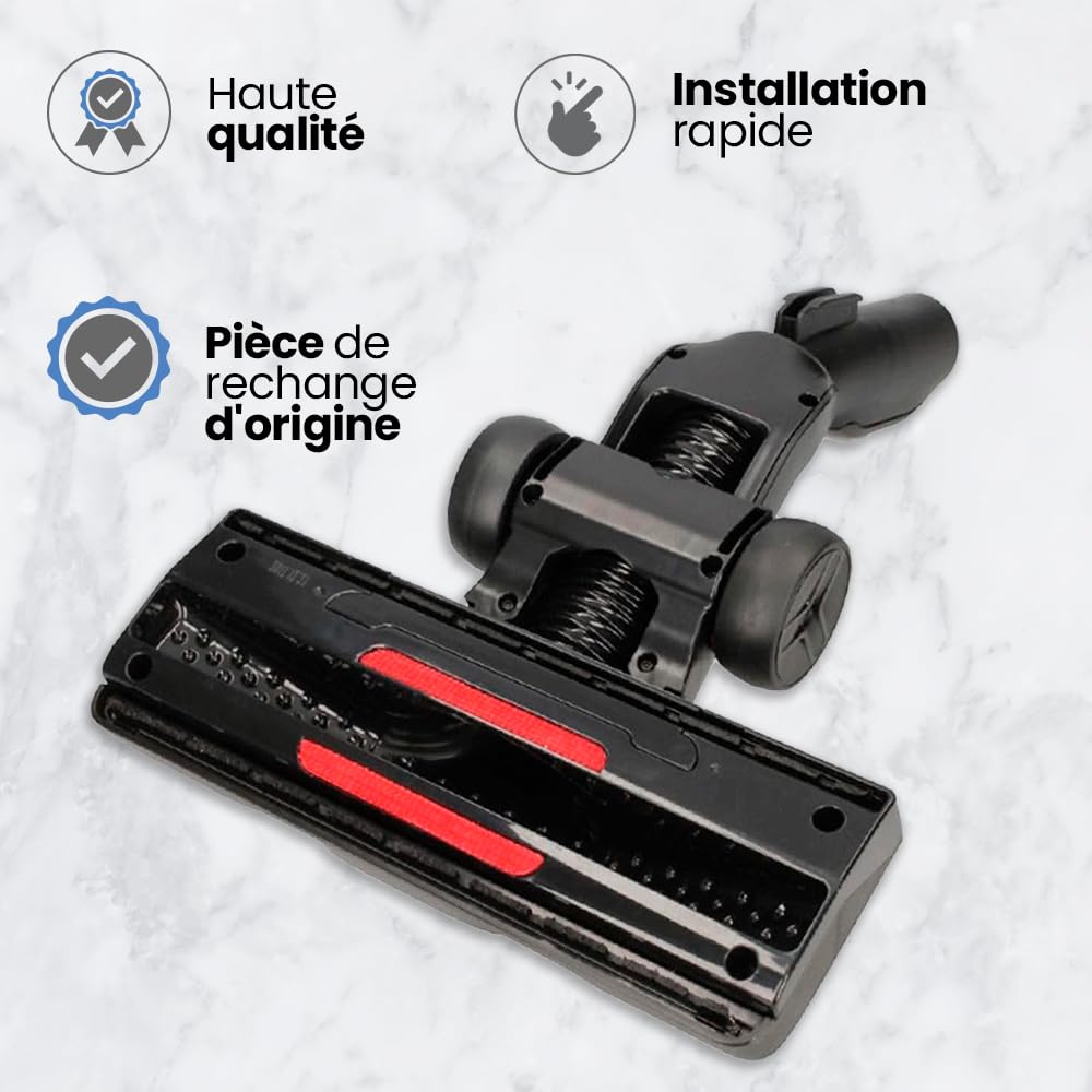 Anakel Home Brosse d'aspirateur PowerGlide ZR903801 Compatible avec les Aspirateurs Silence Force et X-Trem Power avec Système de Verrouillage, conçue pour les aspirateurs sans sac