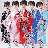 BEROZA 女の子 着物 服 和装 キッズ 可愛い 和服 ゆかた 浴衣 和柄 フォーマル 和風 花柄 おしゃれ 桜 鶴柄 派手 浴衣着物 お食い始め お宮参り 初節句 七五三 お正月 端午の節句 桃の節句 ひな祭り 小学生 卒業お正月 年末年始 こどもの日 出産祝い ギフト (ピンク,160)