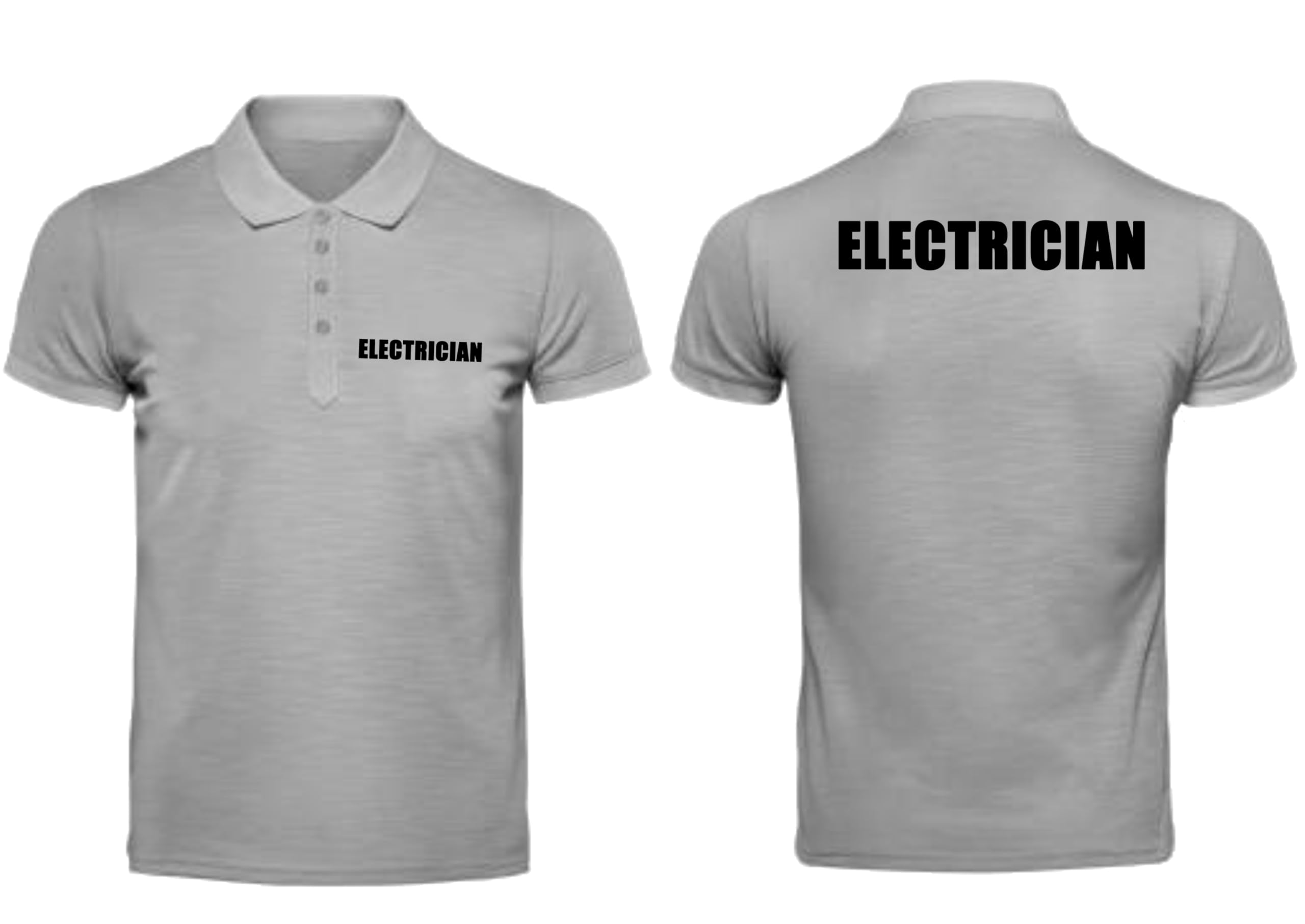 Electrician Work Polo T-Shirt | Logo Printed Half Sleeve Unisex Cotton Blend Uniform | Comfortable & Durable Workwear for Technicians, Electricians & Staff-picture-20