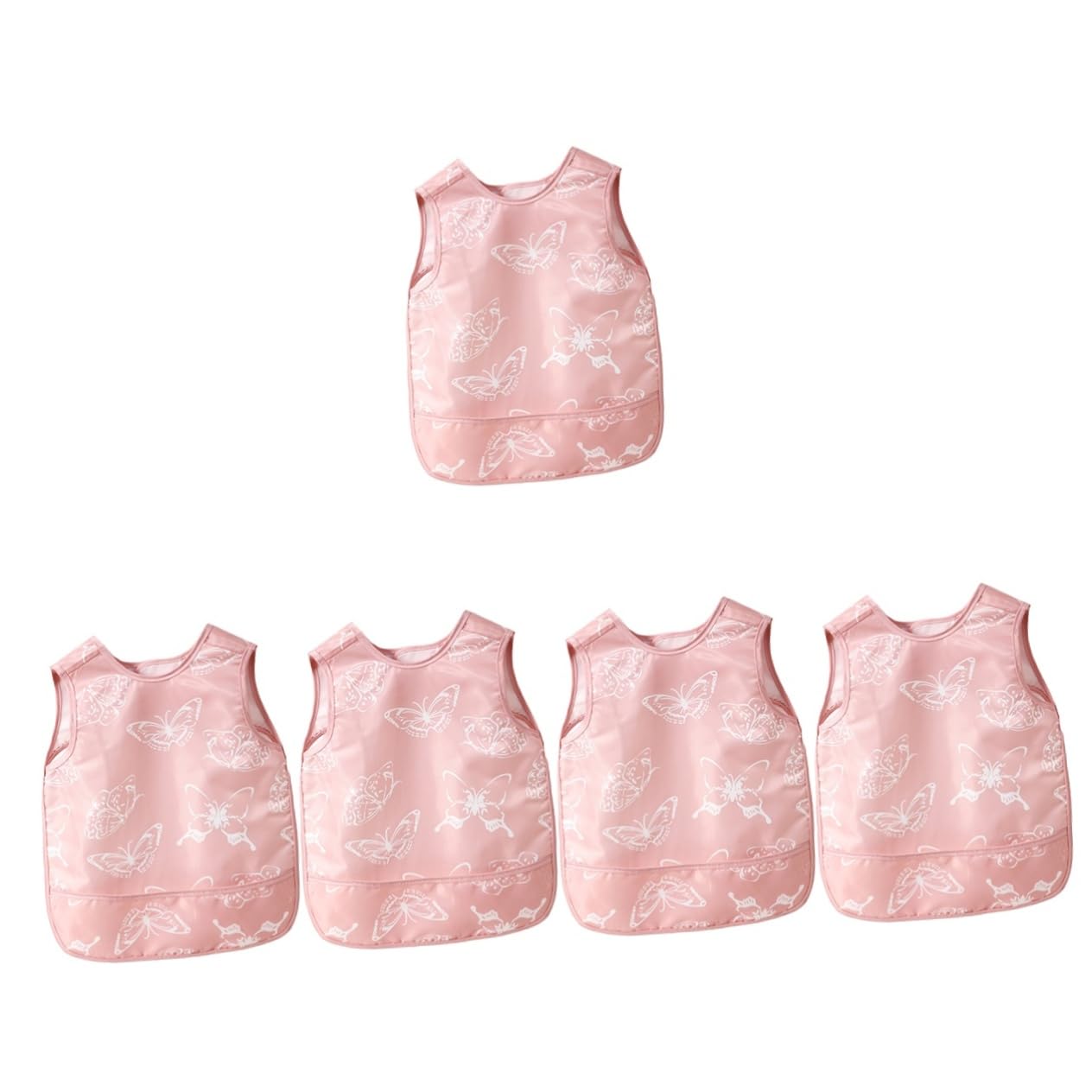 Toyvian 5 Pezzi Bambino Che Mangia Bavaglino Estate Abiti Lavoro Vernice Grembiule Grembiule Del Bambino Per Bambini Bambini Pittura In Poliestere