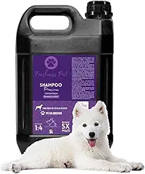 Shampoo 5 litros para Cães Gatos Pets Profissional Ph Balanceado Rende 5x mais (Branqueador)