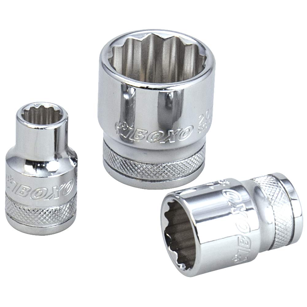 Boxo 1/4" Imperial Standard Socket 5/16" 12 Point Sk2122-08S