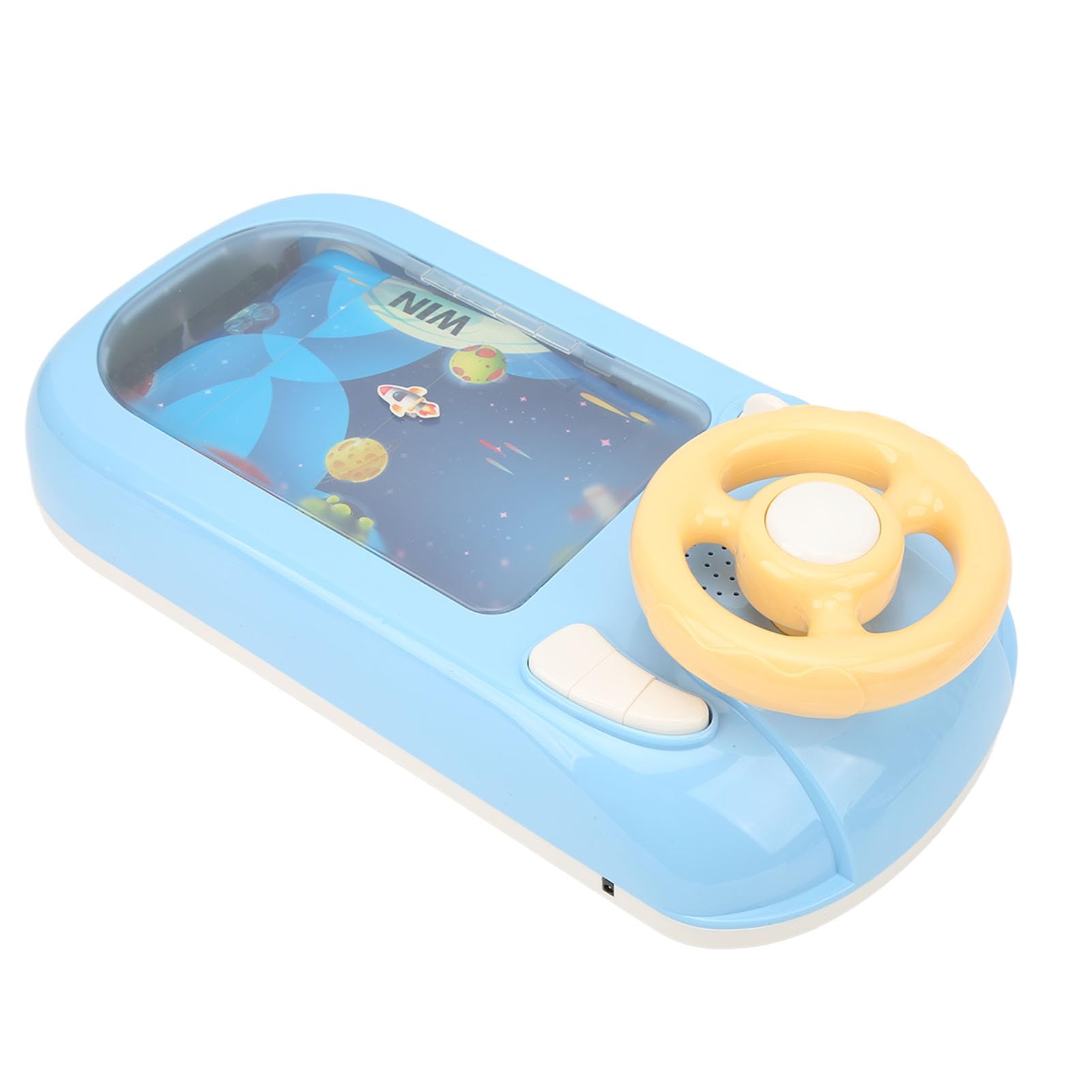 Hidyliu Giocattolo con volante di guida per divertimento educativo e apprendimento delle abilità per bambini, giocattolo in plastica, 43 x 22 cm, astronave
