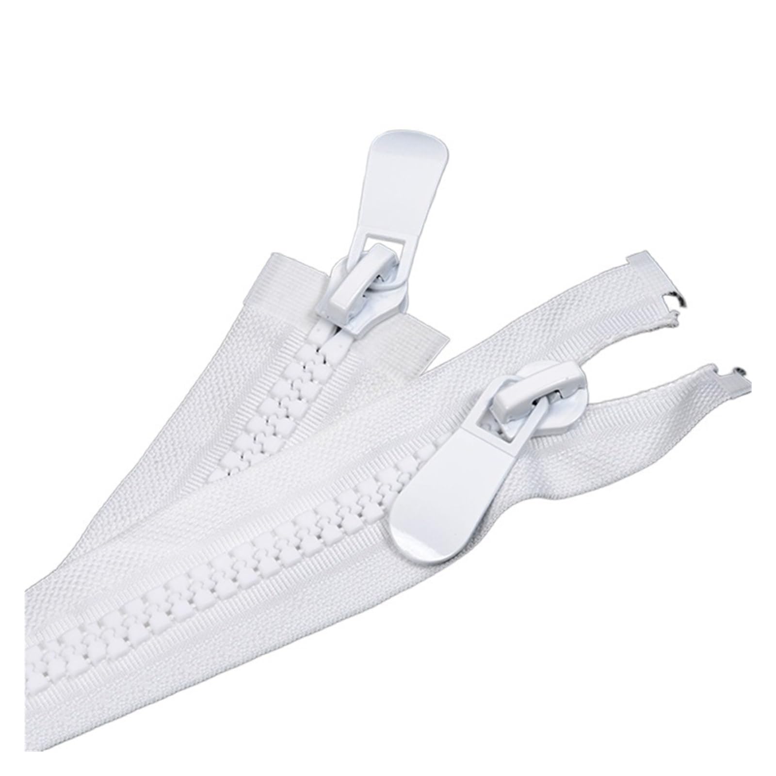 OJHFJMGH Zips, Zippers Double Open End Large Two-Way for Jacket Tent Sewing Accessories(AP551 White,85CM-NO15)