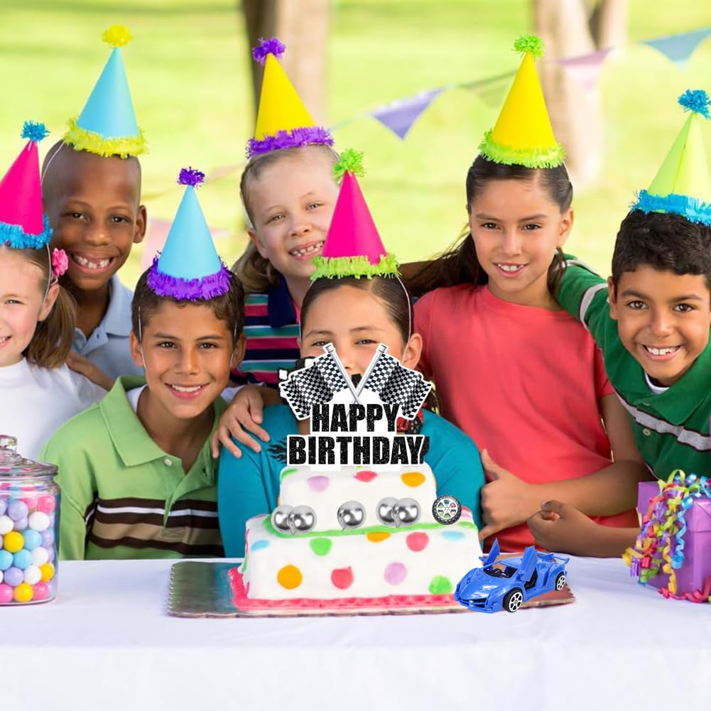 Motorrad Tortendeko, 13Stück Cake Topper Geburtstag, Muffin Deko, Glitter Deko Geburtstag, Kuchen Deko, Sport Motocross Thema Party Dekorationen, Scooter Geburtstag Torten Deko für Jungen und Männer