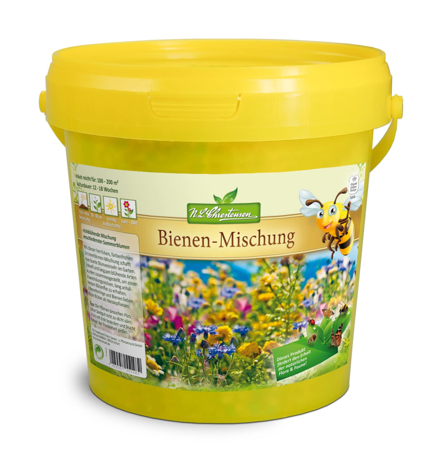 Bienenweide Bienen-Mischung bis zu 200qm Bienenfreundliche Mischung verschiedenster Sommerblumen Blumensamen Gartenblumen