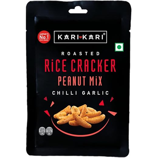 Kari Kari Chilli Garlic Rice Cracker Mix 18g