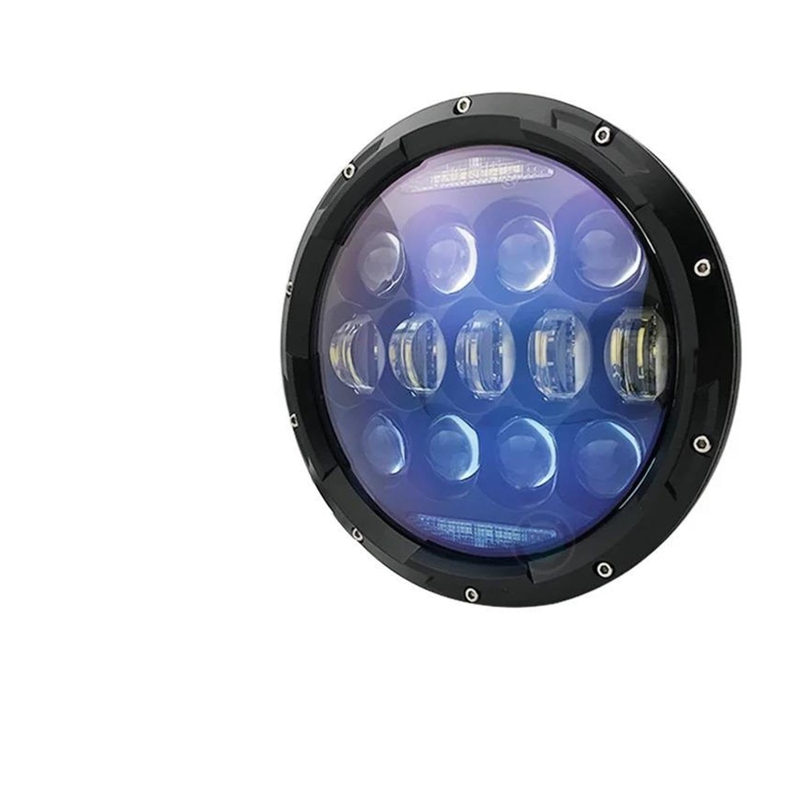 7" Okrągły Reflektor Motocyklowy LED 130W Bursztynowy DRL