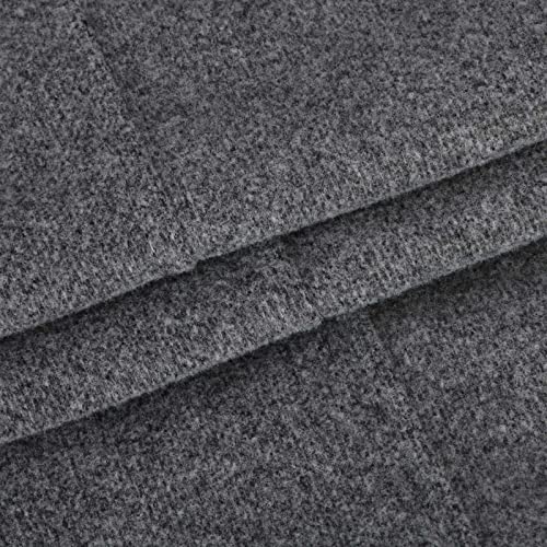 Firzero Women's Notch Lapel Double Breasted Coats, Casual Solid Color Mid-Long Warm Faux Wool Blend Pea Coat3