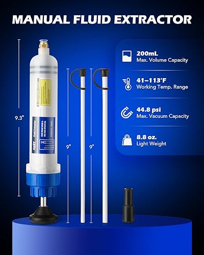 Miniatura 2 de Orion Motor Tech Bomba extractora de aceite, extractor manual de líquido de 6.8 fl oz para transmisión de engranajes de transmisión de aceite y