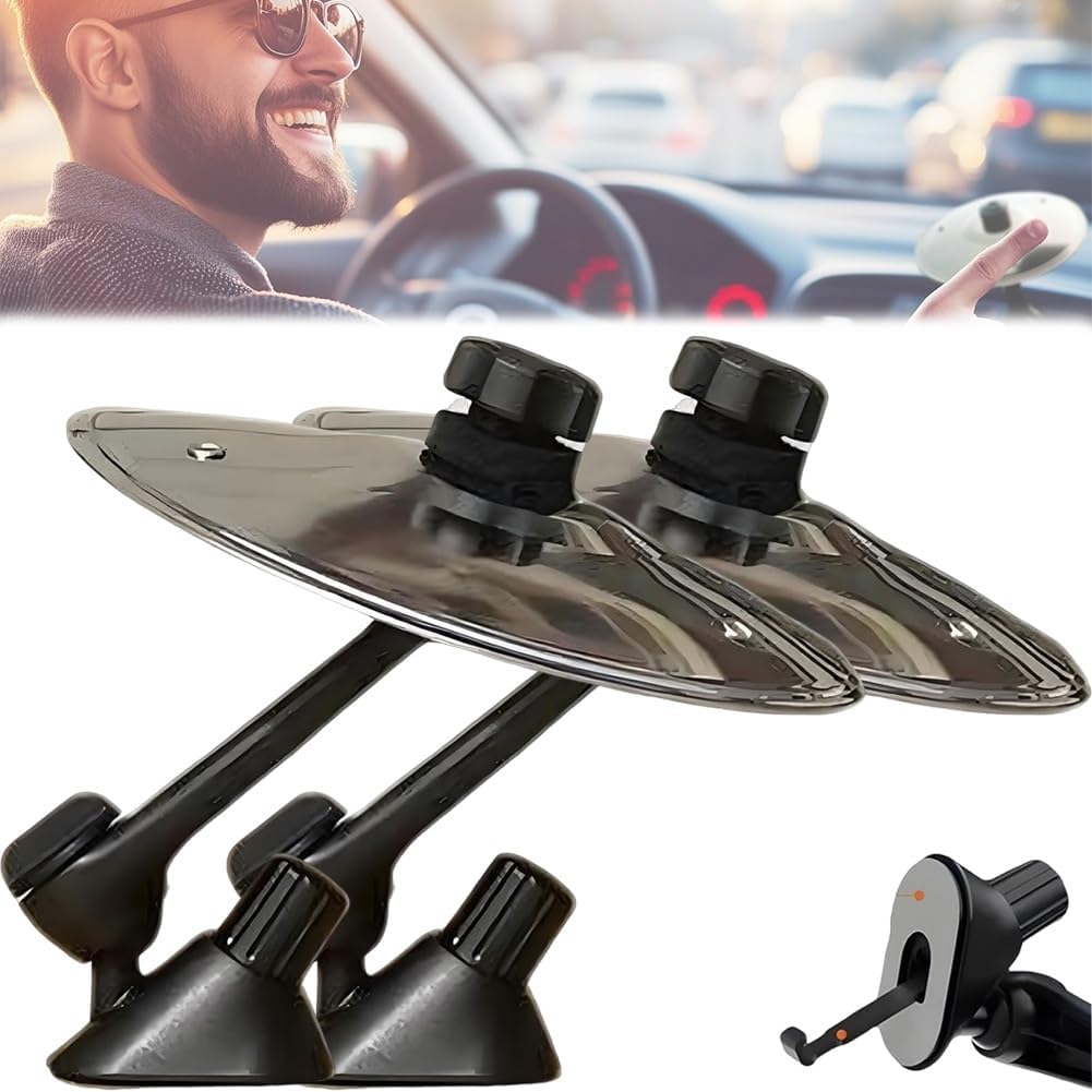 Car Crash Cymbal, Car Cymbal Air Vent, Car Cymbal Air Vent Drums, Make Your Driving More Fun, Easy Installation And Rugged, Suitable For All Types Of Vehicles (2pcs)