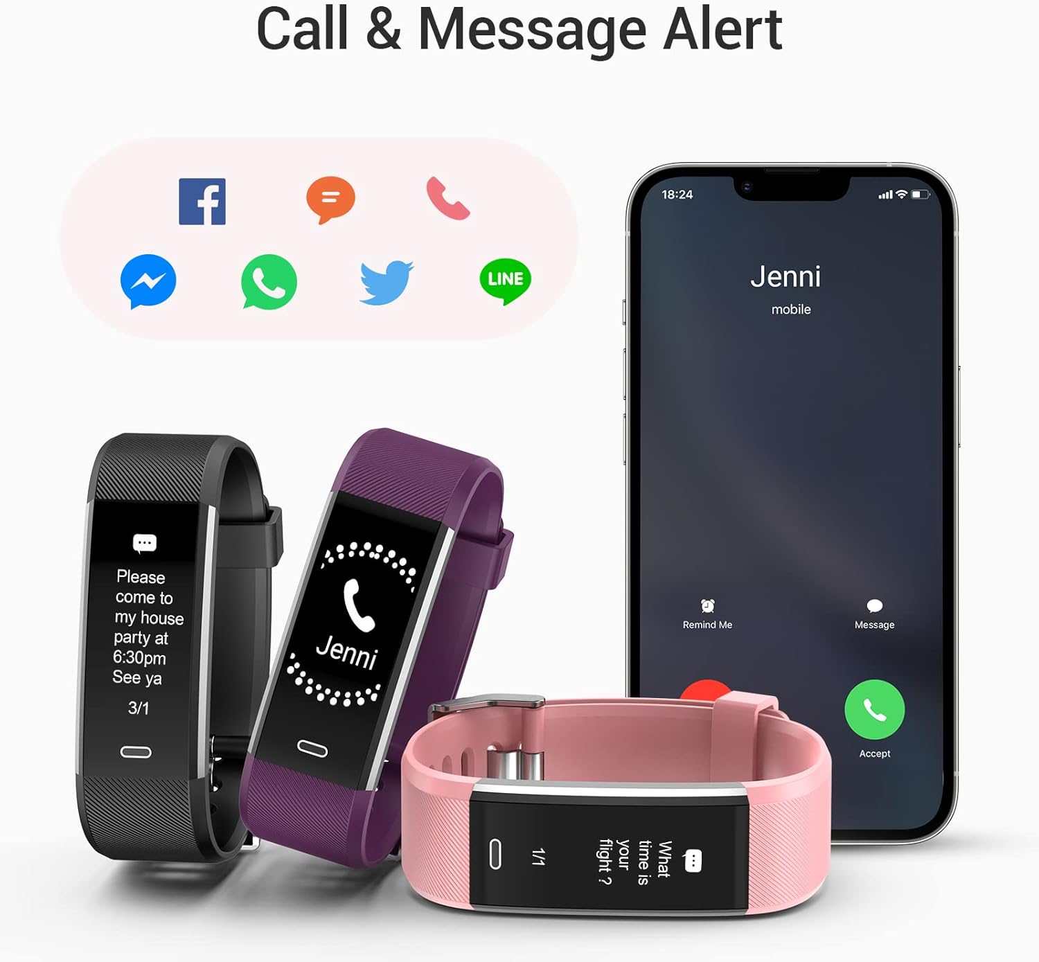 Kummel Fitness Tracker with Heart Rate Monitor, Waterproof Activity Tracker with Pedometer & Sleep Monitor, Calories, Step Tracking for Women Men Black : Sports & Outdoors