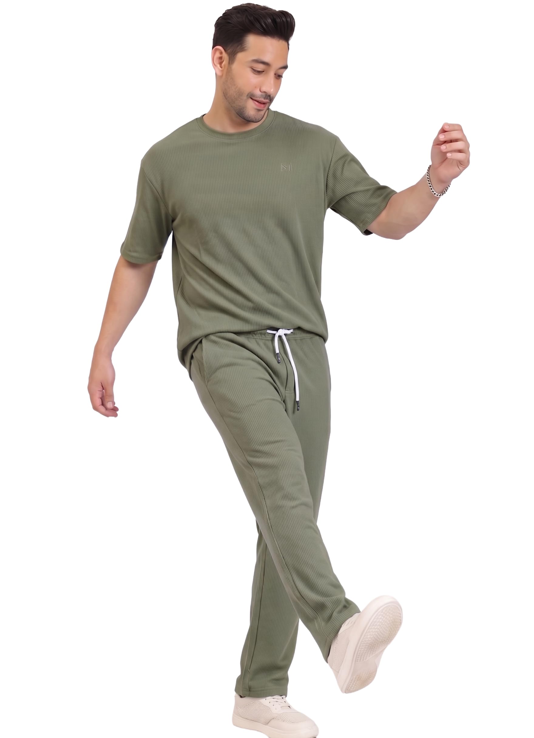 Mens' Pure Cotton Night Suit Set|Half Sleeve Tshirt and Full Pant Set|Night Wear Co-Ord Set for Men|Male Loungewear-picture-29