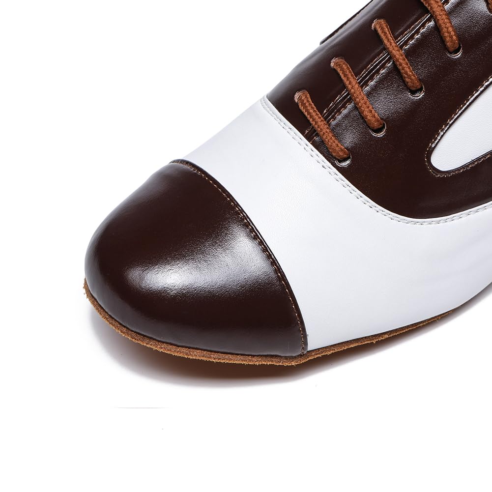 SWDZM Scarpe per Ballo Liscio da Uomo Scarpe da Ballo Latino Americano Professionali Salsa Tango Valzer di Danza Scarpe