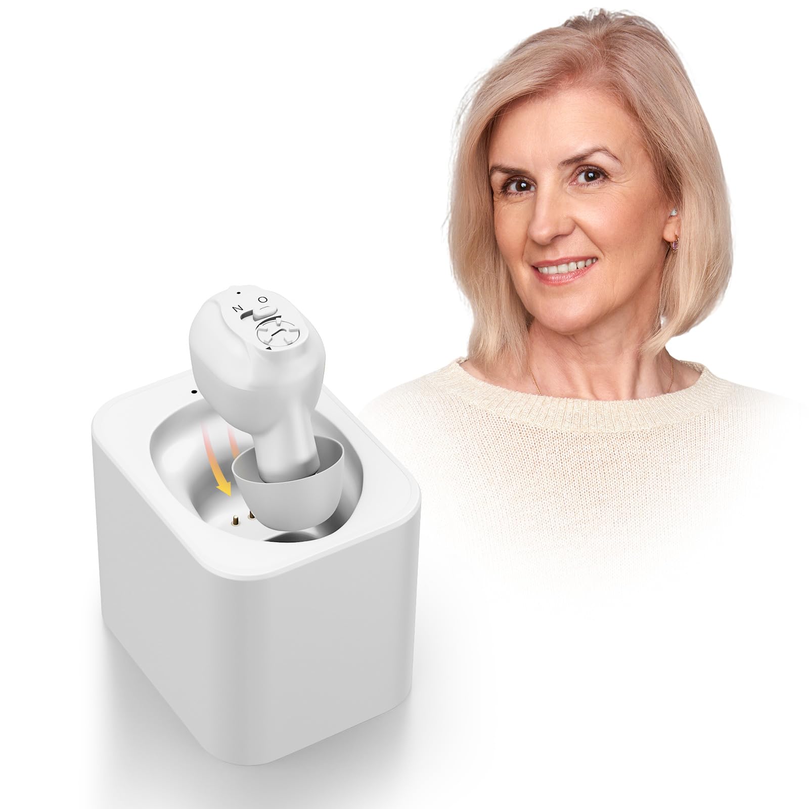 Britzgo K87 - Dispositivo audio premium con ricarica rapida, durata della batteria di 35 ore, bianco
