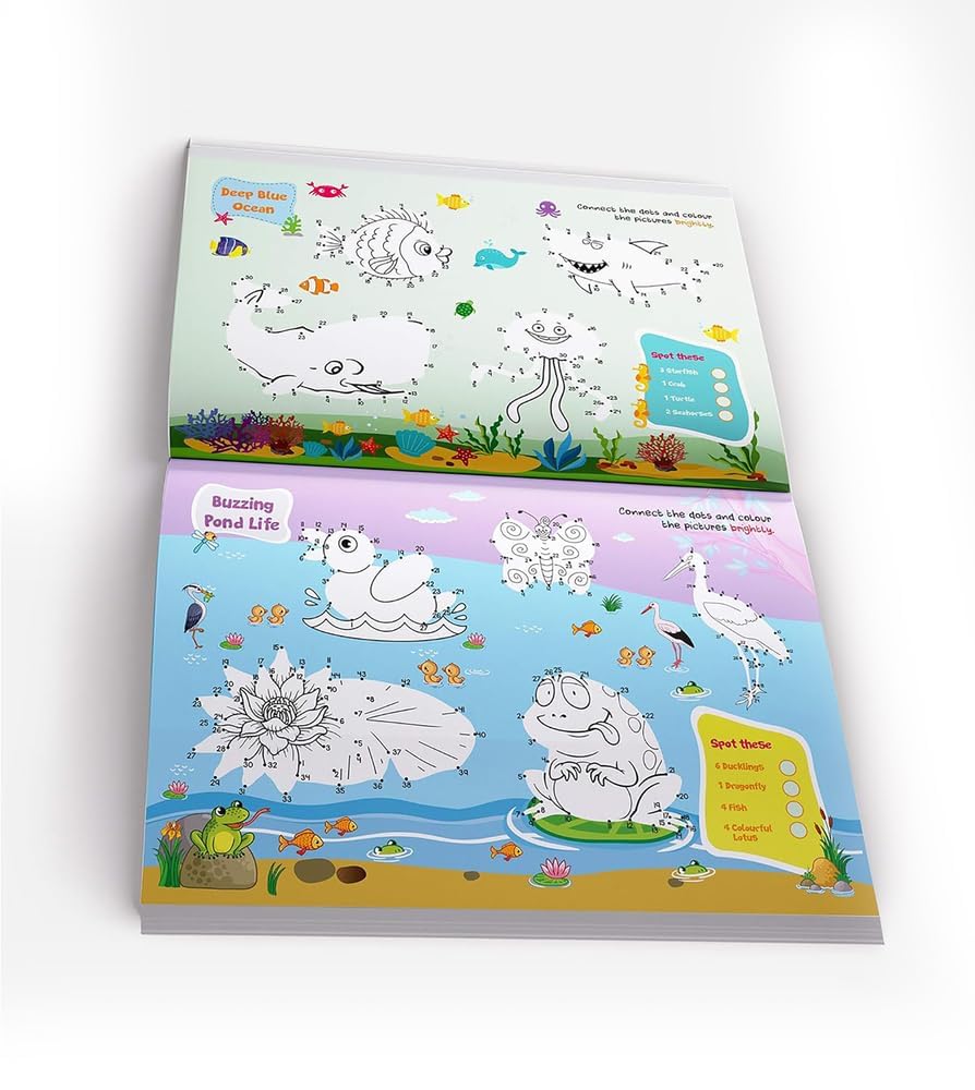 Dot to Dot Super Activity Book for Kids – Join the Dots and Reveal Fun Pictures | Boost Number Recognition, Fine Motor Skills & Concentration | Early Learning Puzzle Workbook for Children | Ages 3–6 Years | Hours of Learning Time 3