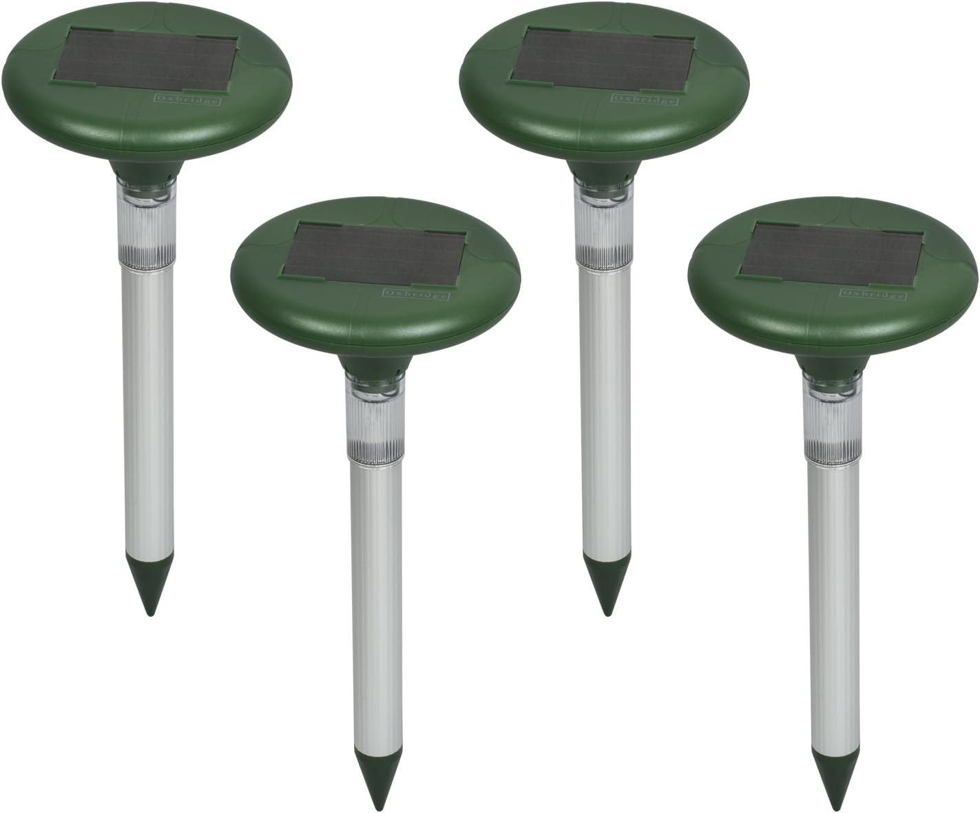 OXBRIDGE 4 x Sonic Wave Garden Solar Powered Mole/Rat/Rodent Repeller